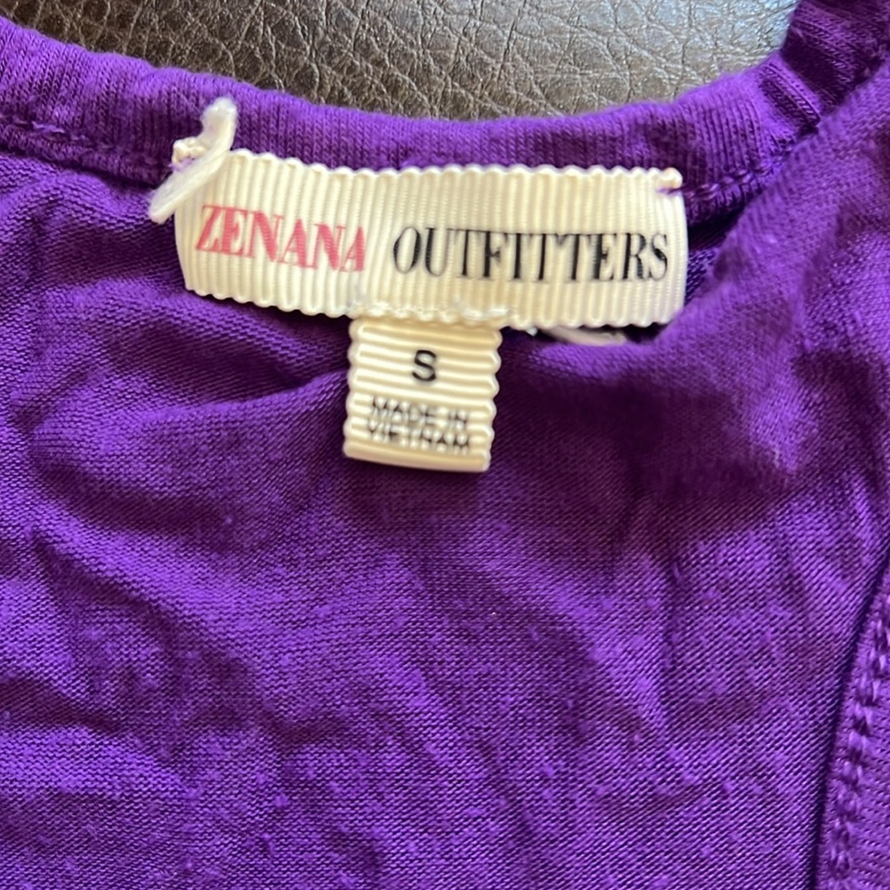 Purple Racerback Tank, Size S - Picture 2 of 4